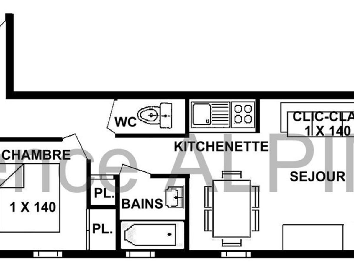 Appartement Cosy 2 Pieces Cabine Avec Balcon - 6 Personnes, Proche Pistes Et Esf - Hauteluce - Fr-1-594-214 Luaran gambar